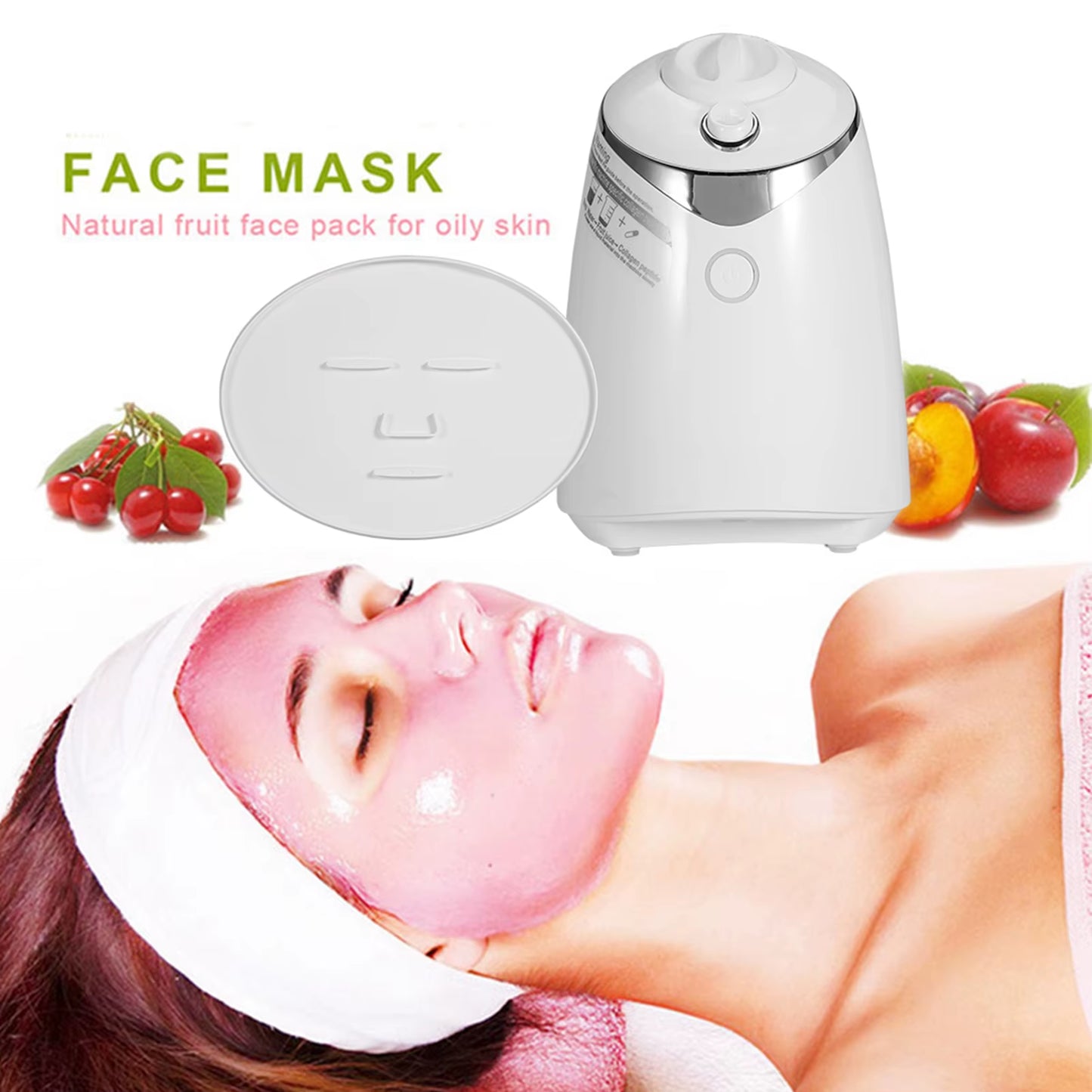 Make Natural Fruit Face Mask Machine DIY Vegetable Juice Collagen Automatic Mask Maker Home Use Beauty Salon Mask Device