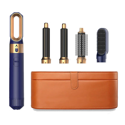 5-in-1 Professional Hair Dryer Brush & Styler Kit - Hot Air Comb, Curling Iron, and Straightener for Ultimate Volume and Style